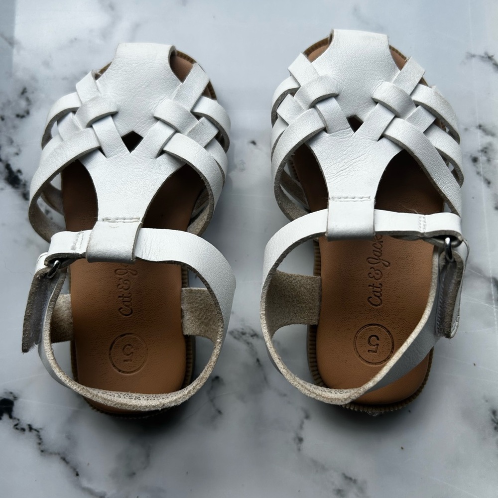 Cat & Jack White Kids Sandals